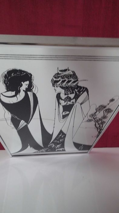 Quadro/Espelho pintura Arte Nova