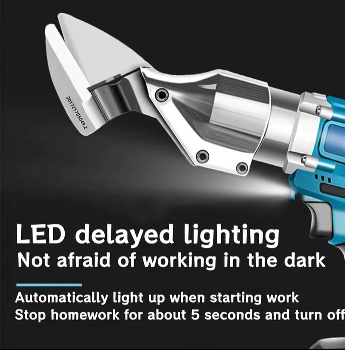 Tesoura de Cortar Chapa c/ 2 Baterias 4Ah