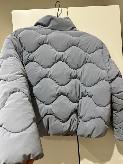 Куртка зефірка стьобана прорезинена zara