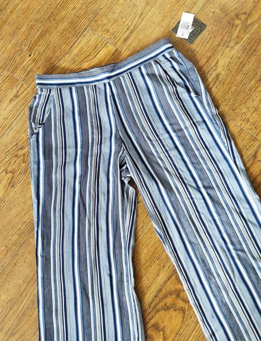 Szerokie letnie spodnie paski hippie boho