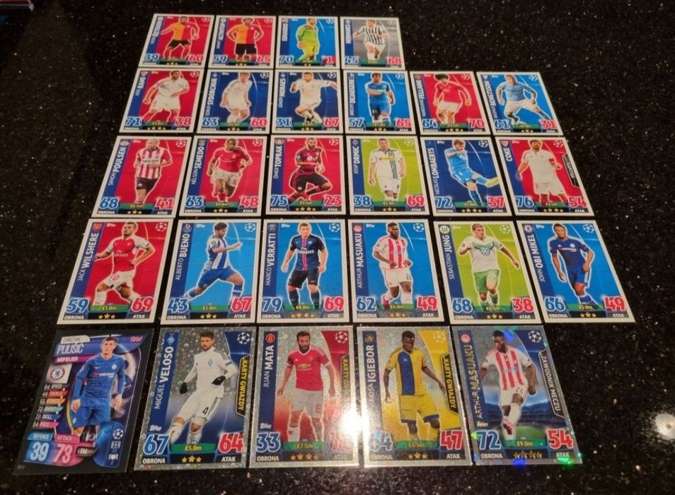NOWE karty piłkarskie UEFA Champions League TOPPS Match Attax Trading