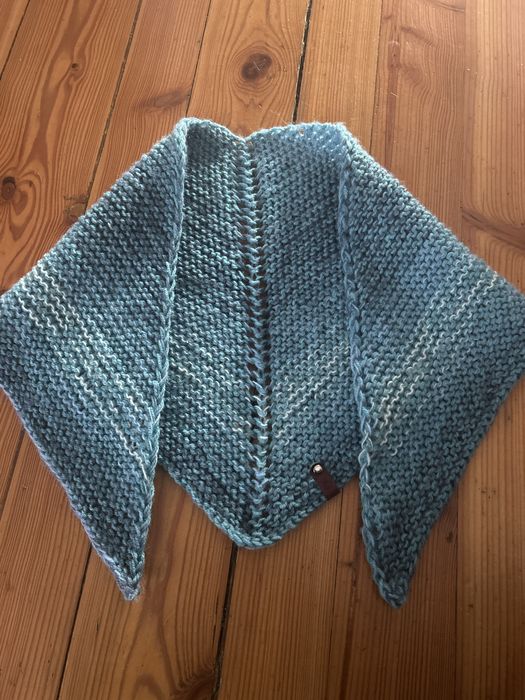 Chusta Handmade rekodzielo turkusowa