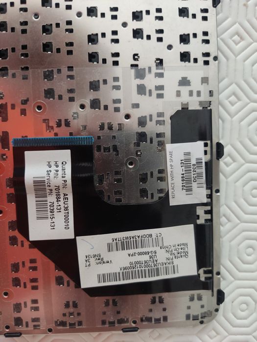 AVARIADO - Teclado portátil HP 15-B série para aproveitamento de tecla