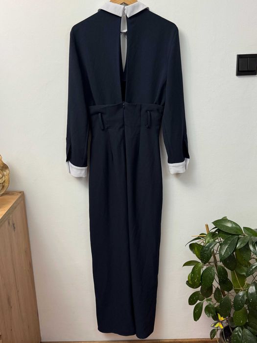 Kombinezon kontrastowy elegancki oversize kombinezonik Zara S 36