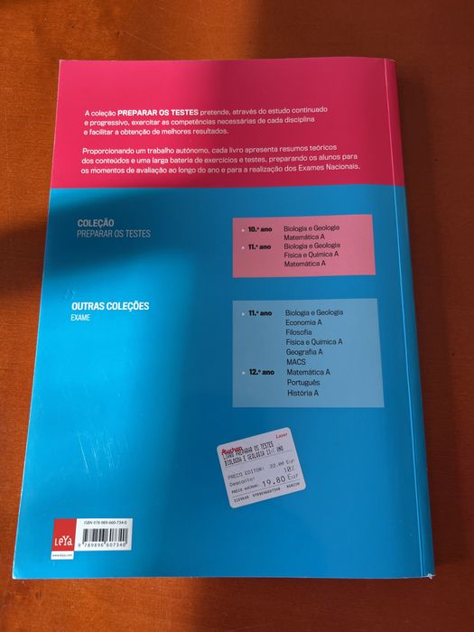 Livros de Biologia e Geologia 11 ano - exame