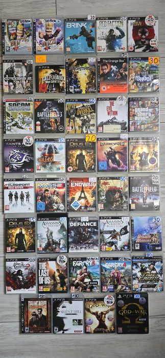 Gry ps3 różne gry opis