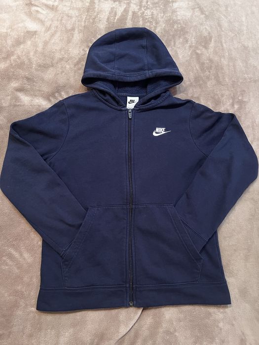 Кофта Nike зіпка,темно синього кольору розмір s