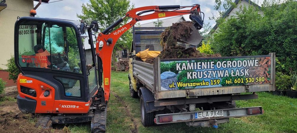 Usługi koparką | Koparko-Ładowarką | Minikoparką | ŁASK WARSZAWSKA 159