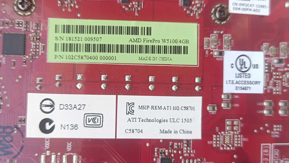 Karta graficzna AMD FirePro W5100 4 GB do Komputer PC Display Port