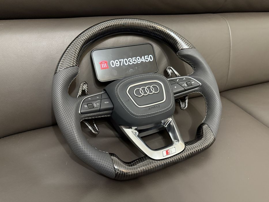 руль audi carbon q5 q7 q8 rs s кермо карбон ауді ауди