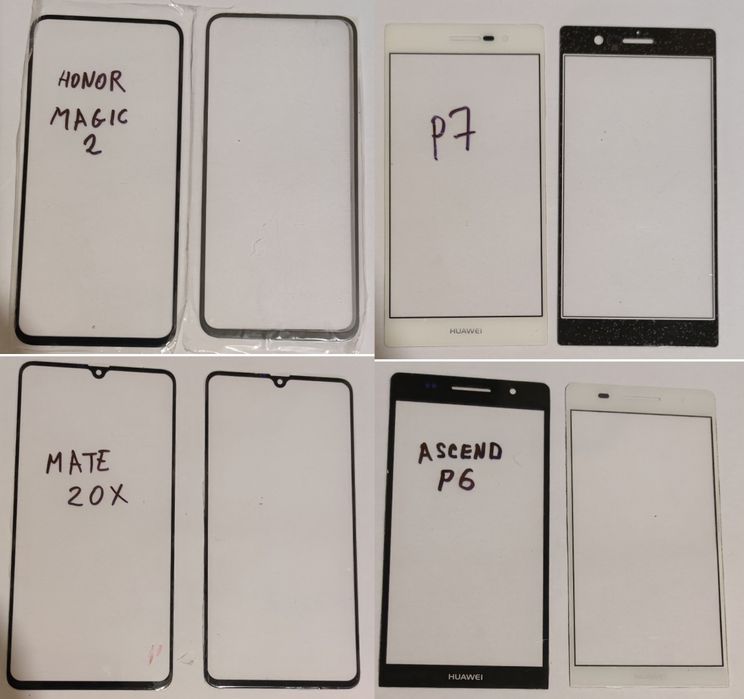 Huawei, Honor стекло, тачскрин для ремонта дисплея. Читать описание