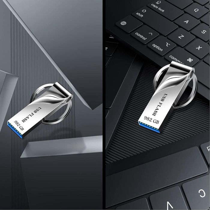 Портативный USB-накопитель 982 ГБ с брелком