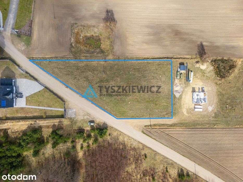 Działka 2458 m² z WZ na 2 domy 5 km od jeziora