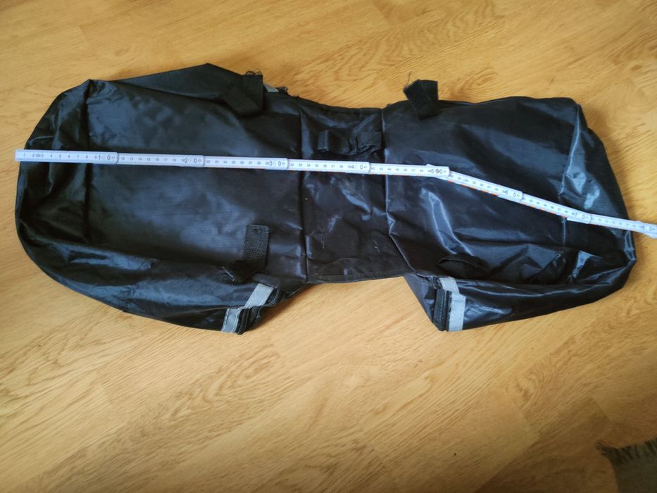 Podwójna torba rowerowa na tylny bagażnik. z wodoodpornego poliestru