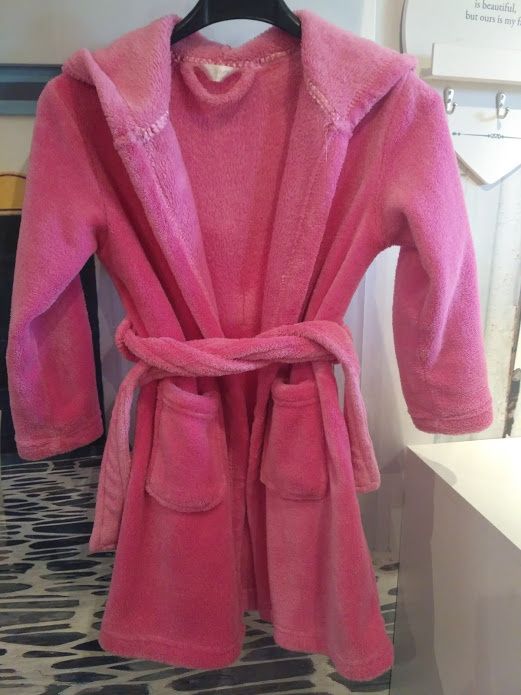 Szlafrok dziecięcy dziewczęcy z kapturem 110/116 5/6 lat + Gratis