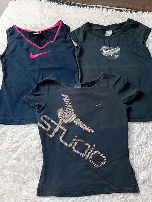 Zestaw  t-shirtów damskich czarnych nike rozmiar s