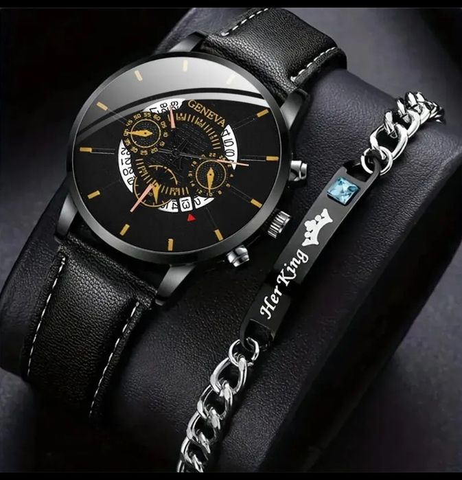 Zegarek męski plus bransoletki