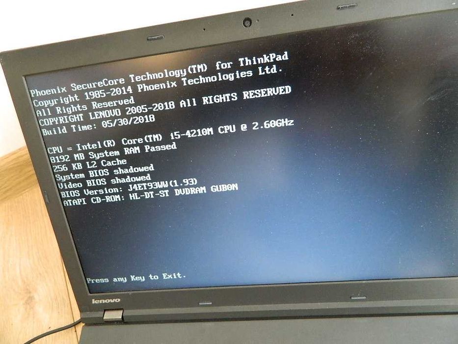 Lenovo ThinkPad L540 Core i5-4210M 8GB DDR3