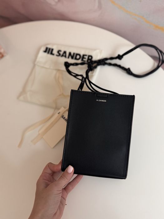 Сумка Jil Sander чорна шкіряна