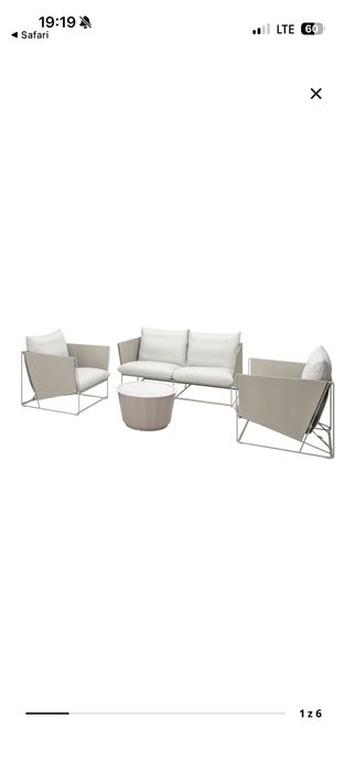 Havsten ikea zestaw mebli ogrodowych ikea