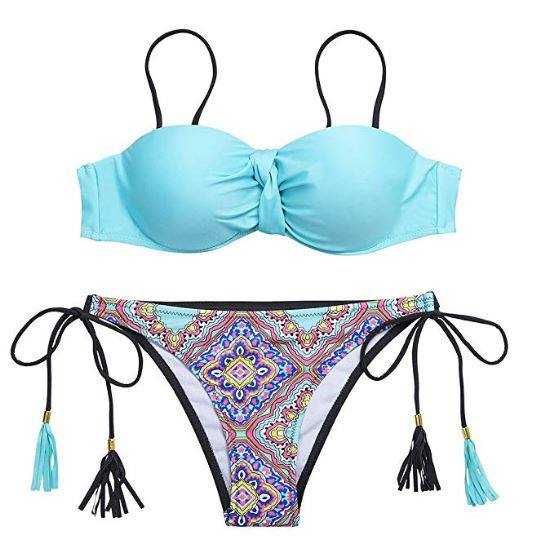 Blue Push-up Bikini (Brand New, Never Worn)