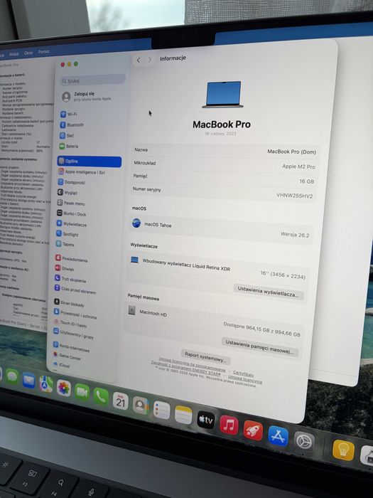 MacBook Pro 16” M2 Pro 16GB 1TB Space Gray