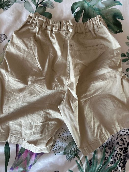 Spodenki szorty H&M 164 beżowe i czarne