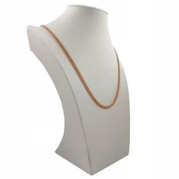 Pozłacany 18k złotem łańcuszek Bismark 60cm 4mm GWARANCJA!