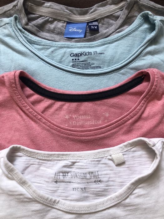 Koszulki T-shirt Komplet Zestaw Next Gap Elsa Rozm. 110