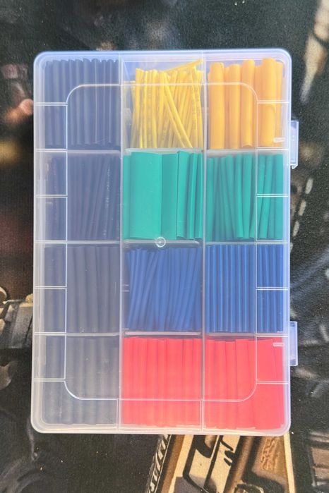 530 pcs manga tubo Termo retráctil impermeável tamanhos variados