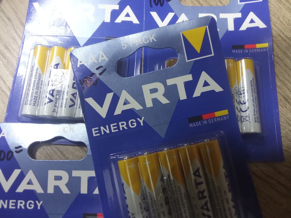 Батарейки ААА 5шт Varta Made in Germany