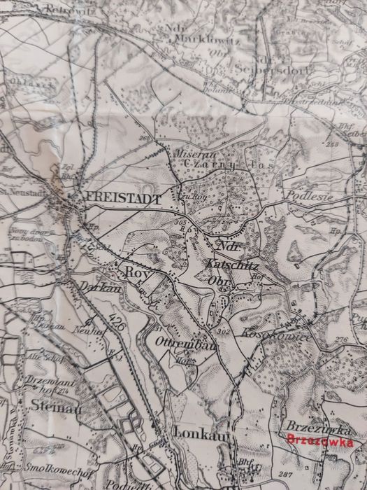Stara mapa przedwojenna rybnik 1943