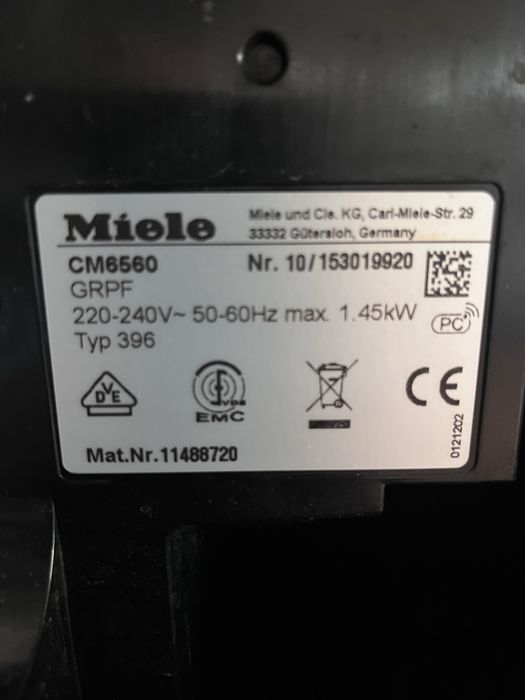 Miele CM6560 Milkperfection Szary ekspres do kawy