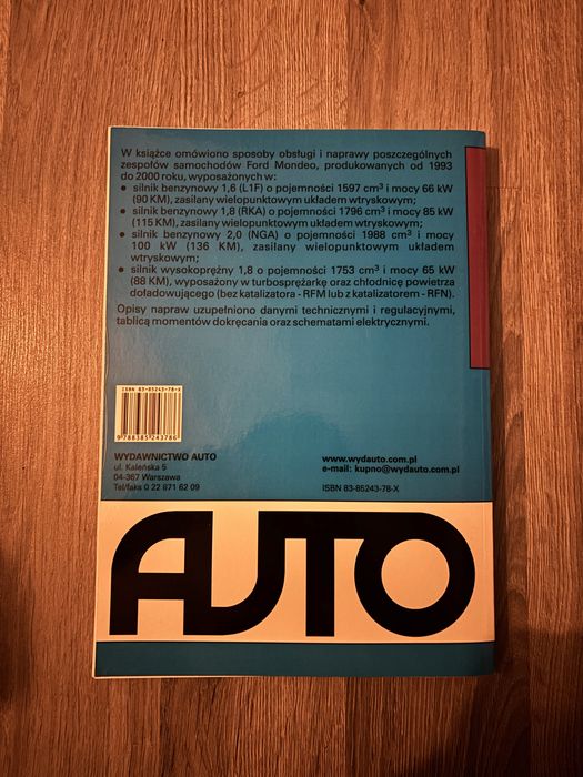 Ford Mondeo Obsługa i naprawa 1993 - 2000