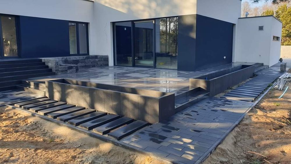 Brukarstwo, układanie kostki brukowej, kostka brukowa , usługi koparką