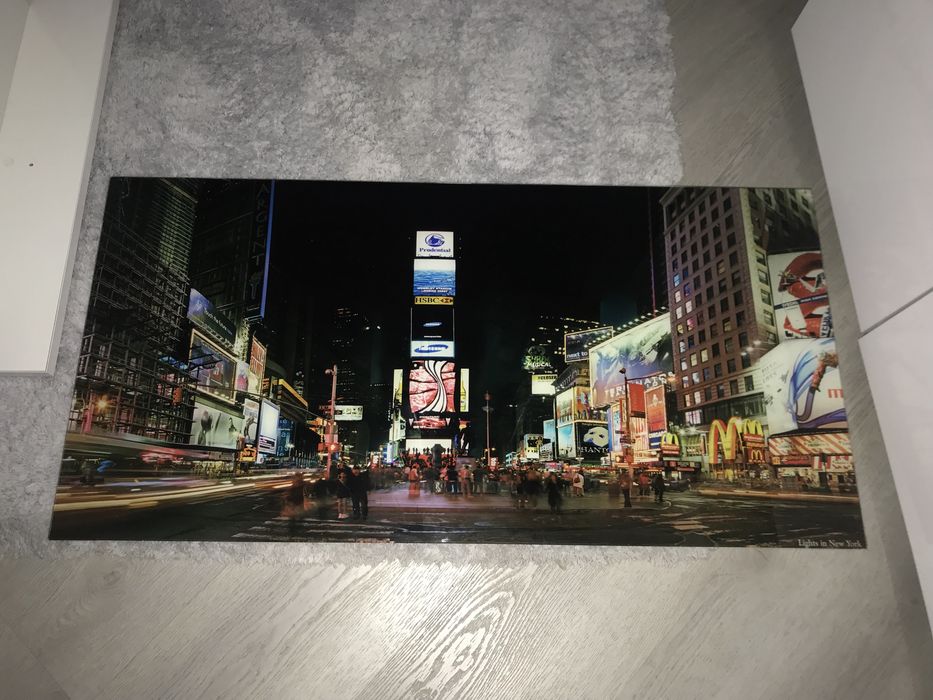 Tela decorativa de Vidro Times Square
