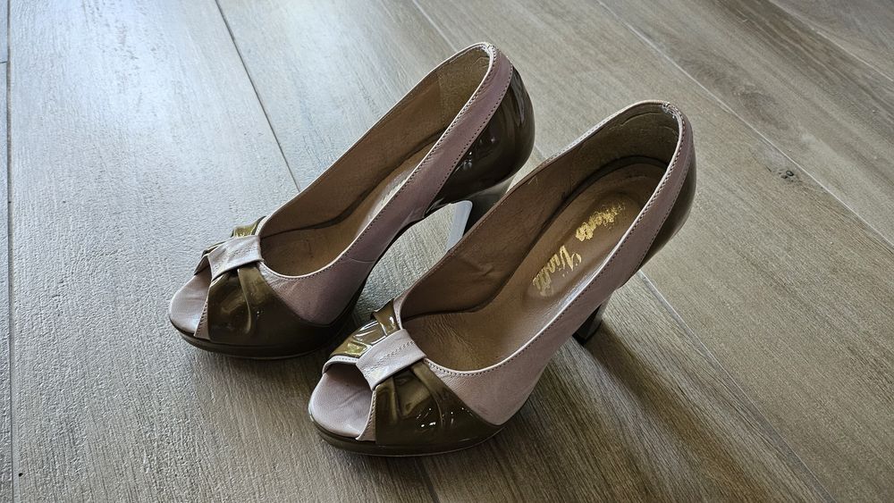 Buty peep toe 37