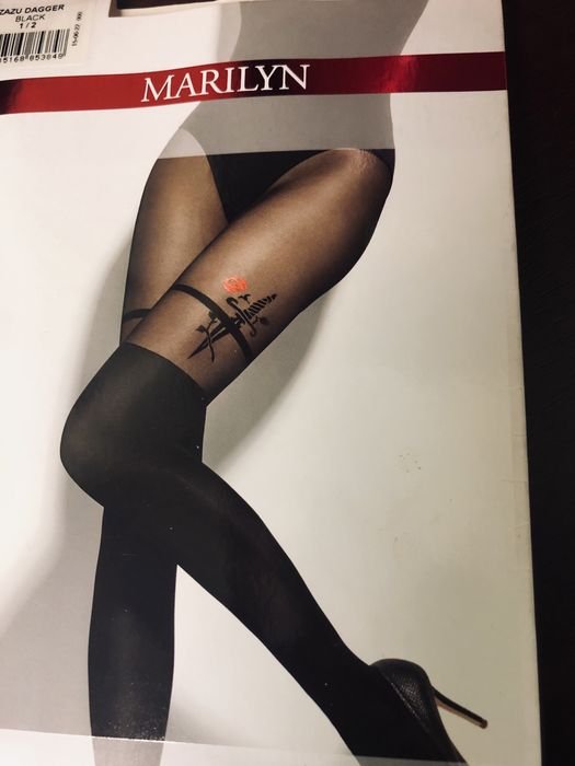 Seksowne czarne rajstopy