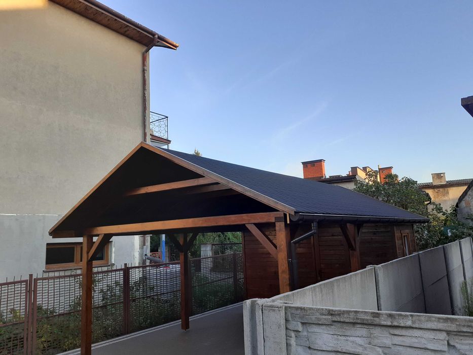 Altany Ogrodowe -Zadaszenia tarasów -Garaże- Domki drewniane