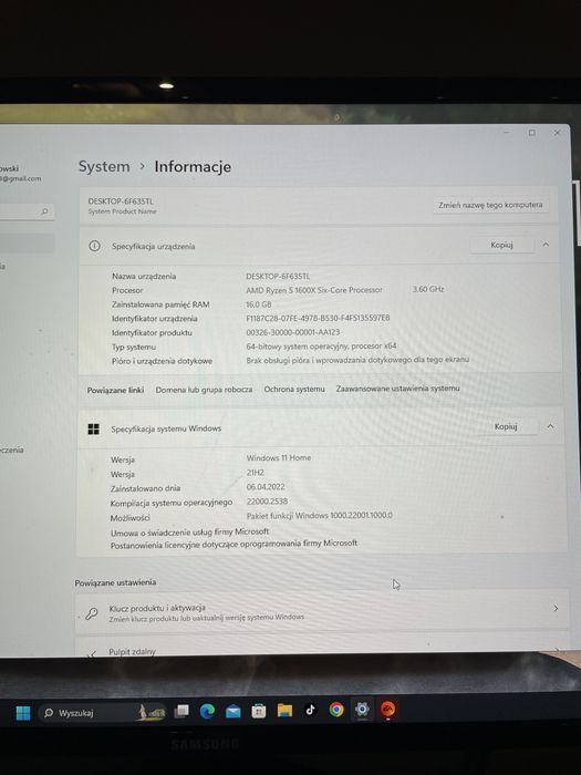 Komputer do gier! + monitor x2, myszka, klawiatura