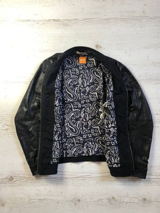 Шкіряна куртка hugo boss оригінал