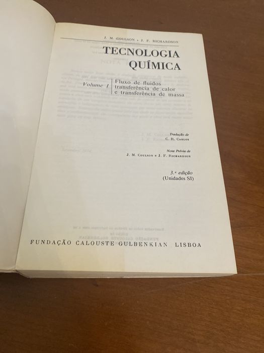 Livro Tecnologia Química