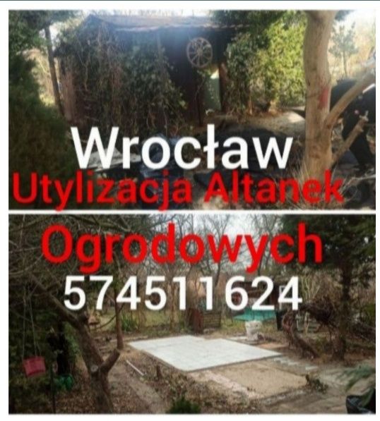 Sprzątanie Działek Rod Utylizacja Rozbiórki Altankę Ogrodowych Wywóz