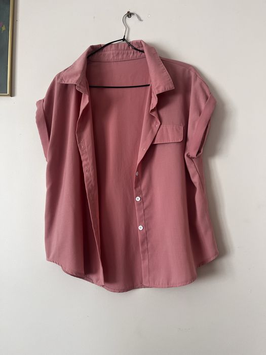 Bluzka pudrowy róż L