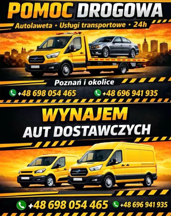 Laweta Poznań i okolice 24/7 | Tanie holowanie | Transport pojazdów