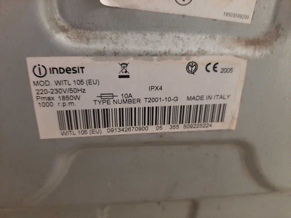 Części do pralki Indesit zbiornik WITL105 silnik pompa czujnik hydrost
