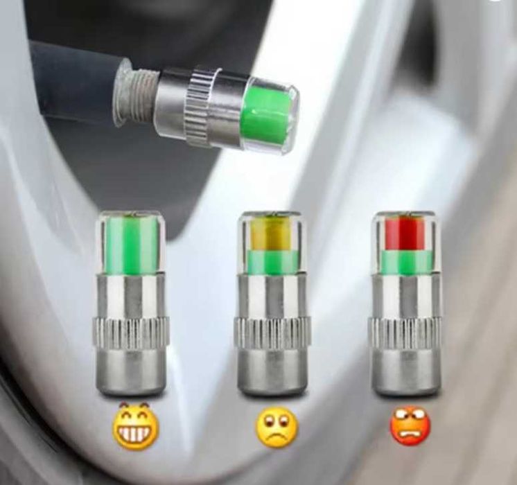4 pçs indicador de pressão da válvula sensor detecção externa