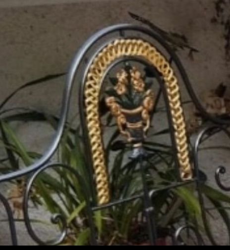 banco jardim decoração  antigo madeira ferro