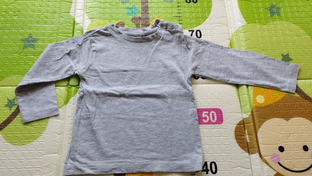 T-shirt básica de manga comprida bebé 24-36 mesrsy