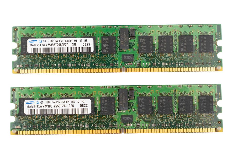 Оперативна памʼять SAMSUNG DDR2 2Gb PC2-5300P 2х1GB RAM ОЗУ оперативка